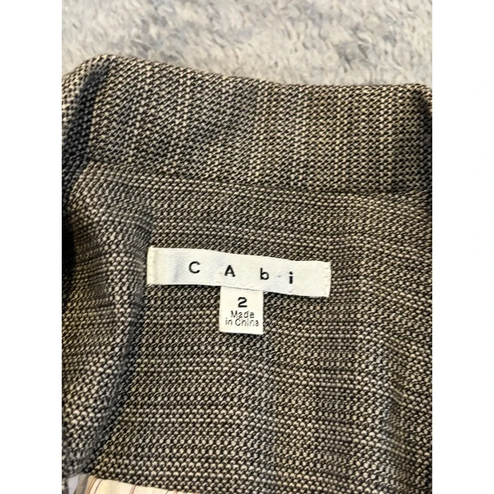 Cabi Blazer Jacket Womens 2 Gray One Button Office Career Casual Style #923